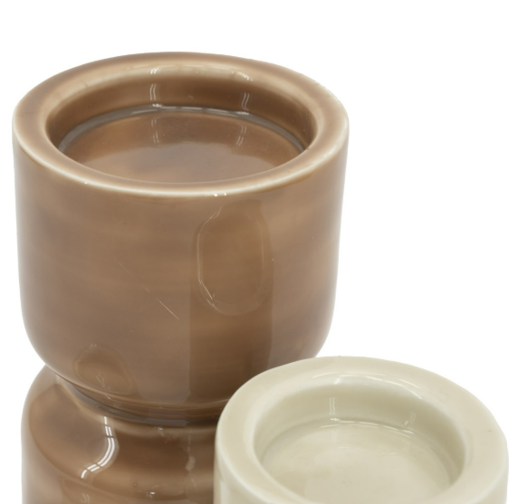 By Boo | Kandelaren Roany naturel Set van 3