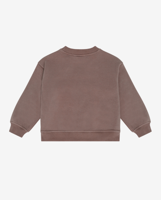 Daily7 | Sweater oversized backprint almond brown