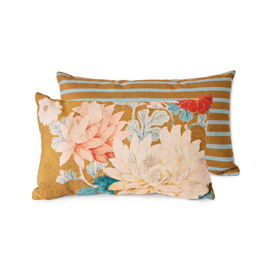 HK Living | Printed cushion, spring (60x35cm)