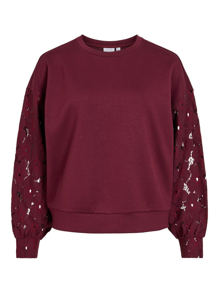 Vila | Sweater Savena Lace port royale