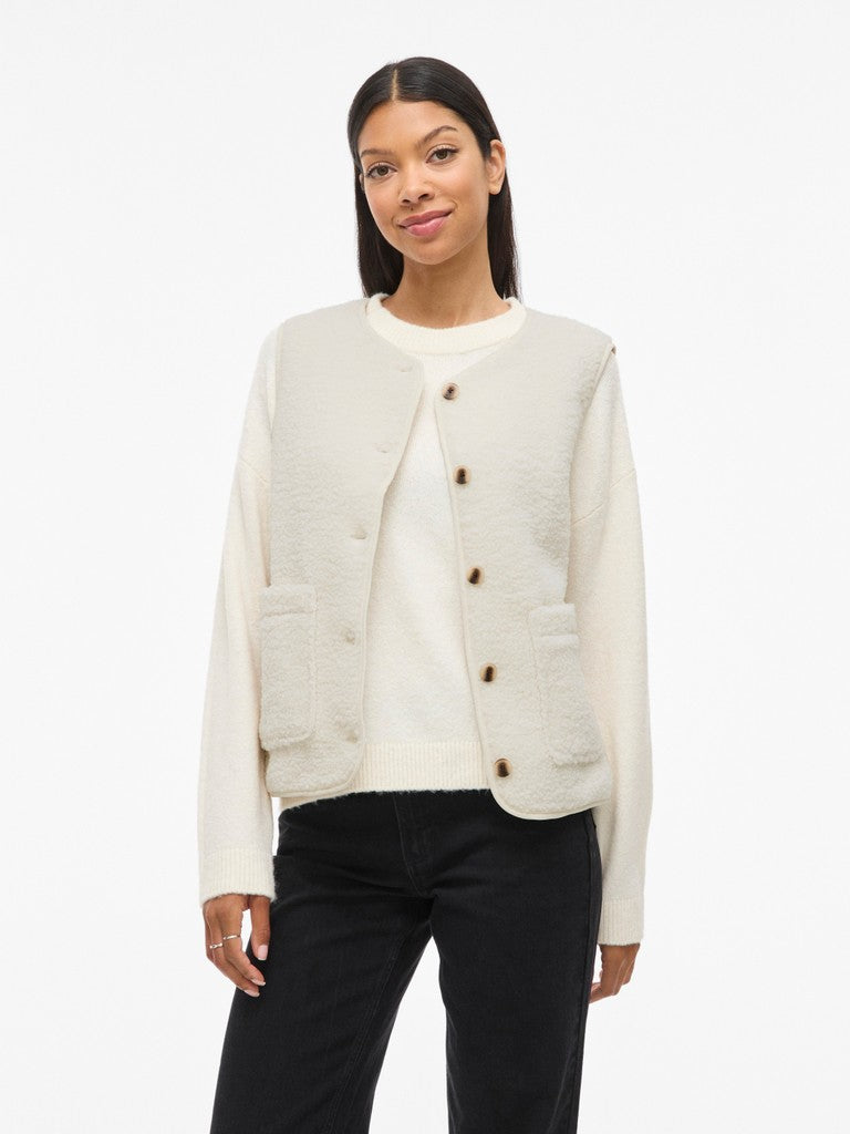 Vila | Gilet Ada Teddy birch NOOS