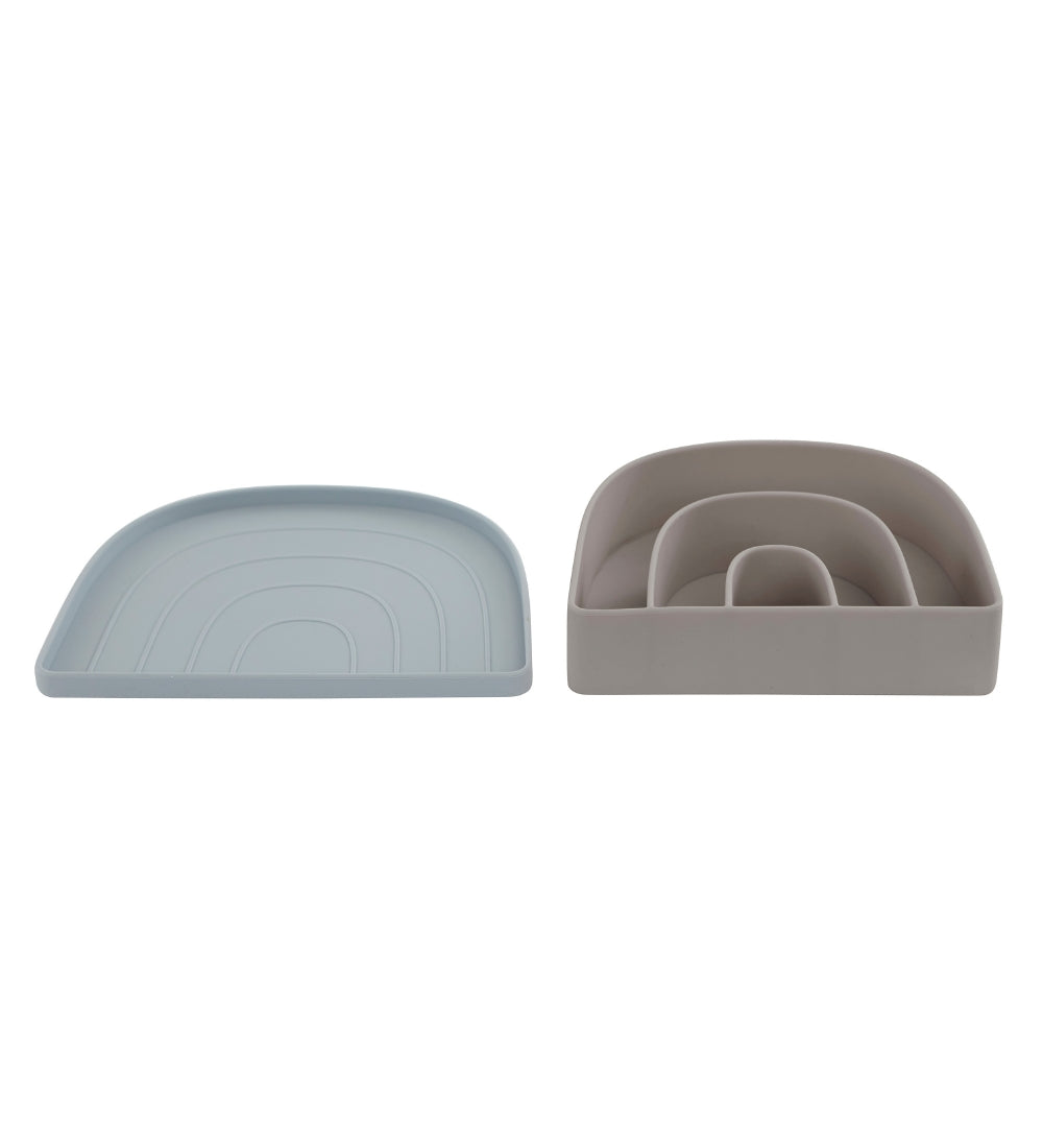 OYOY | Rainbow bord en kom dusty blue/clay