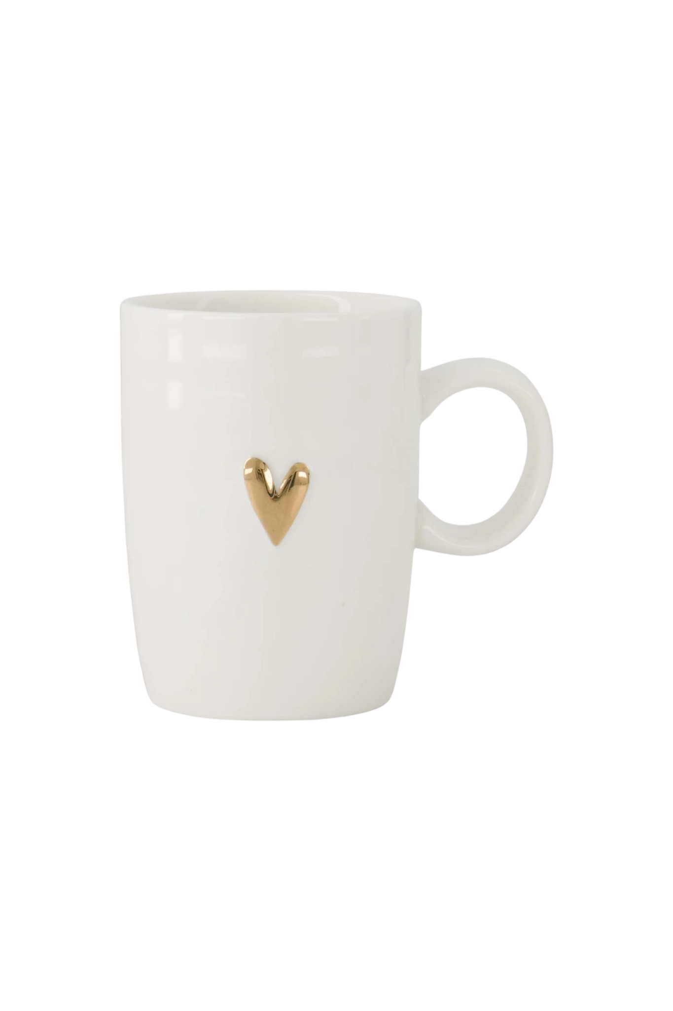 Zusss | Koffiemok met oor hartje wit / goud