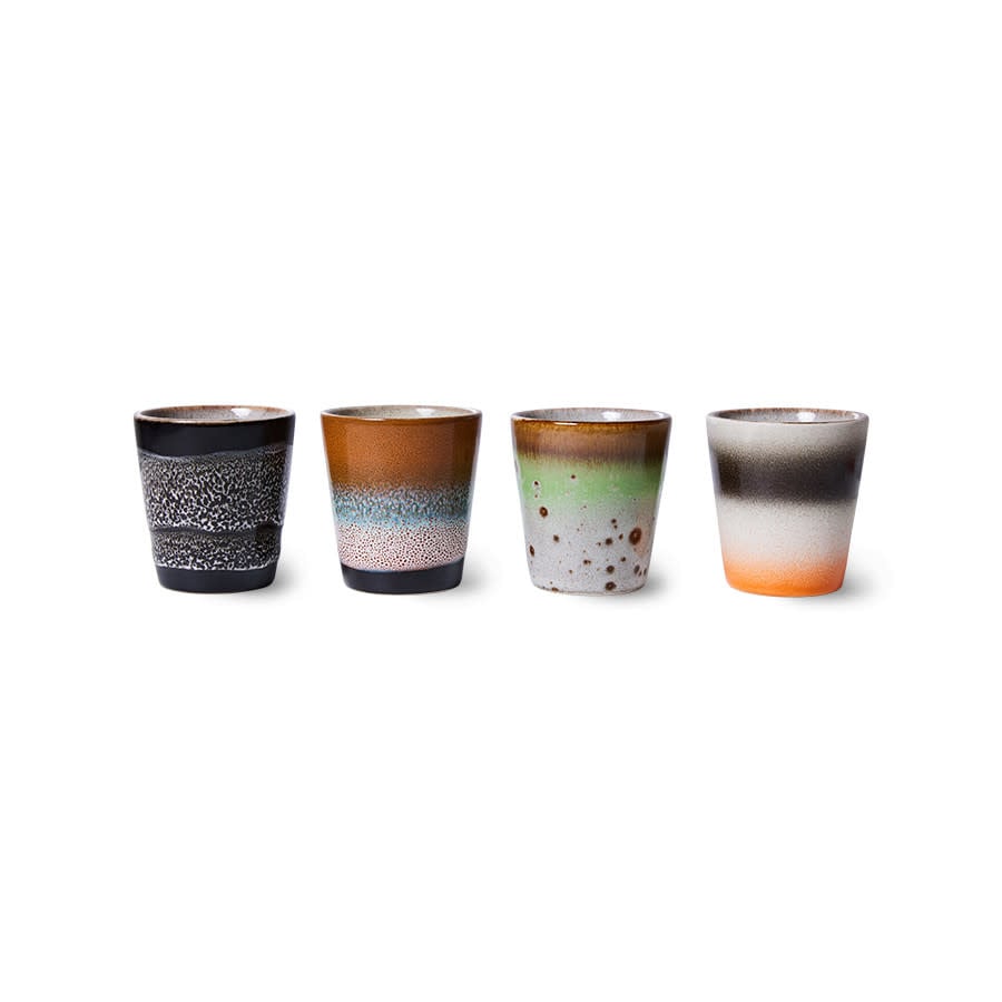 HK Living | 70's servies ristretto set van 4 good vibes