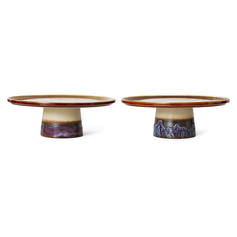 HK Living | 70's servies Taartschaal Orbit
