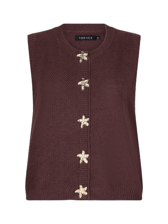 Ydence | Top Mona knitted brown