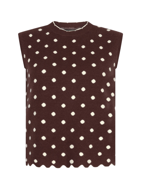 Ydence | Top Norah knitted brown