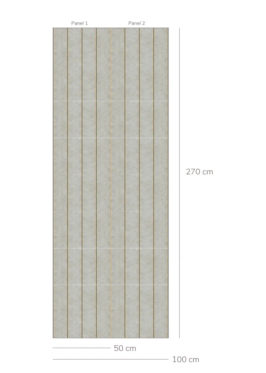 Bibelotte | Behang Chevron denimblauw