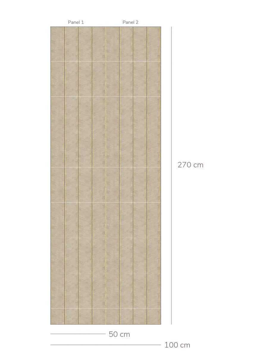 Bibelotte | Behang Chevron taupe