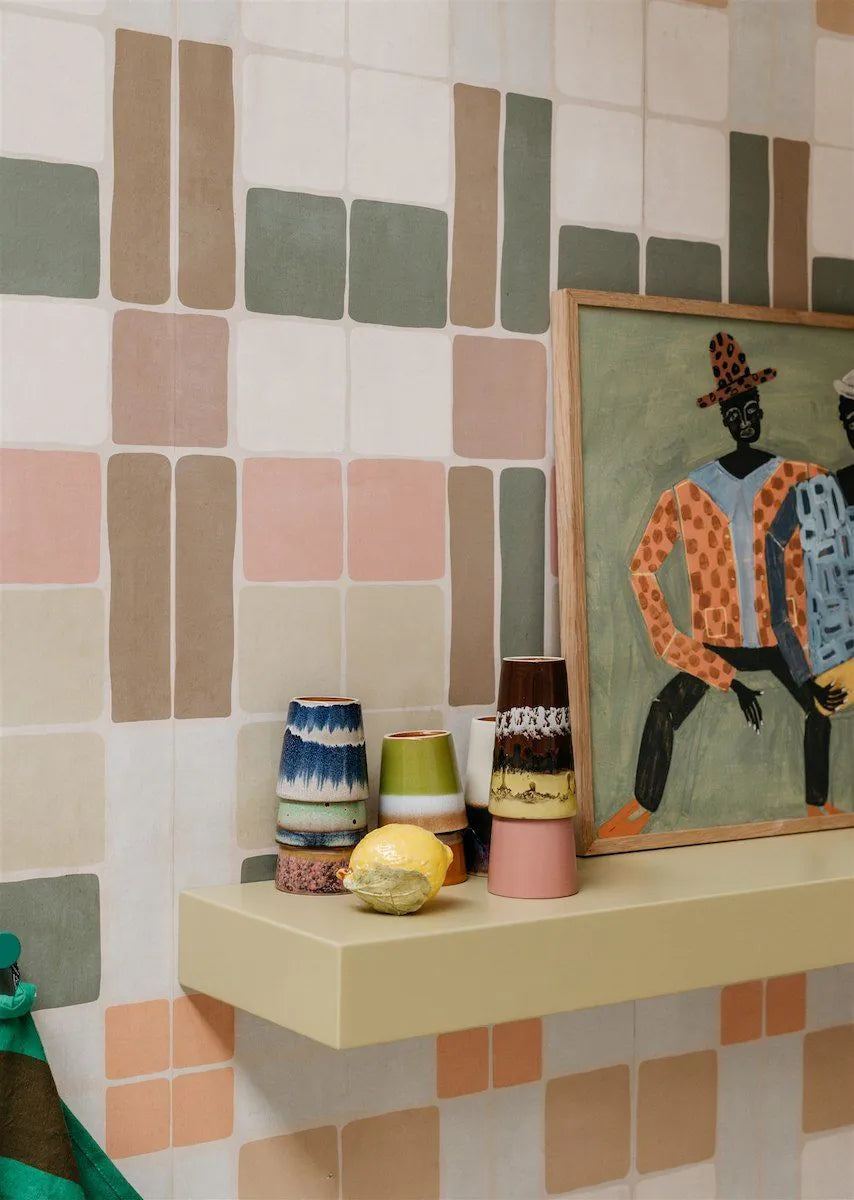 Bibelotte | Behang Patchwork retro