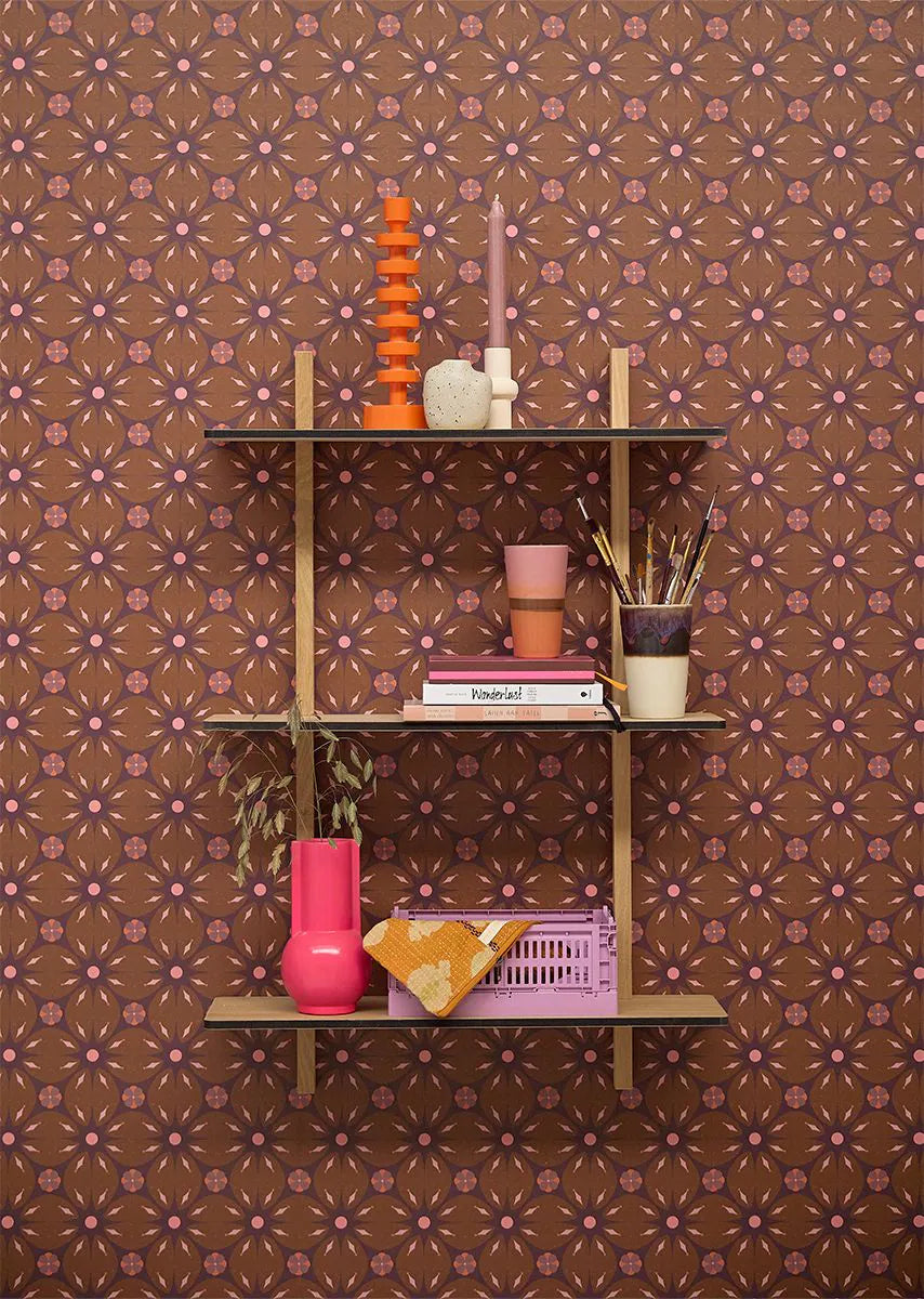 Bibelotte | Behang Porto kastanje