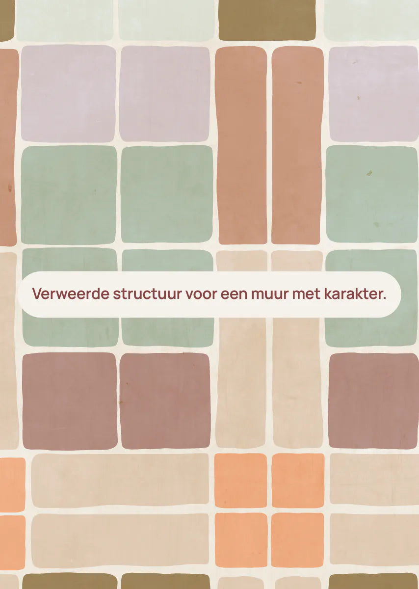 Bibelotte | Behang Patchwork blush