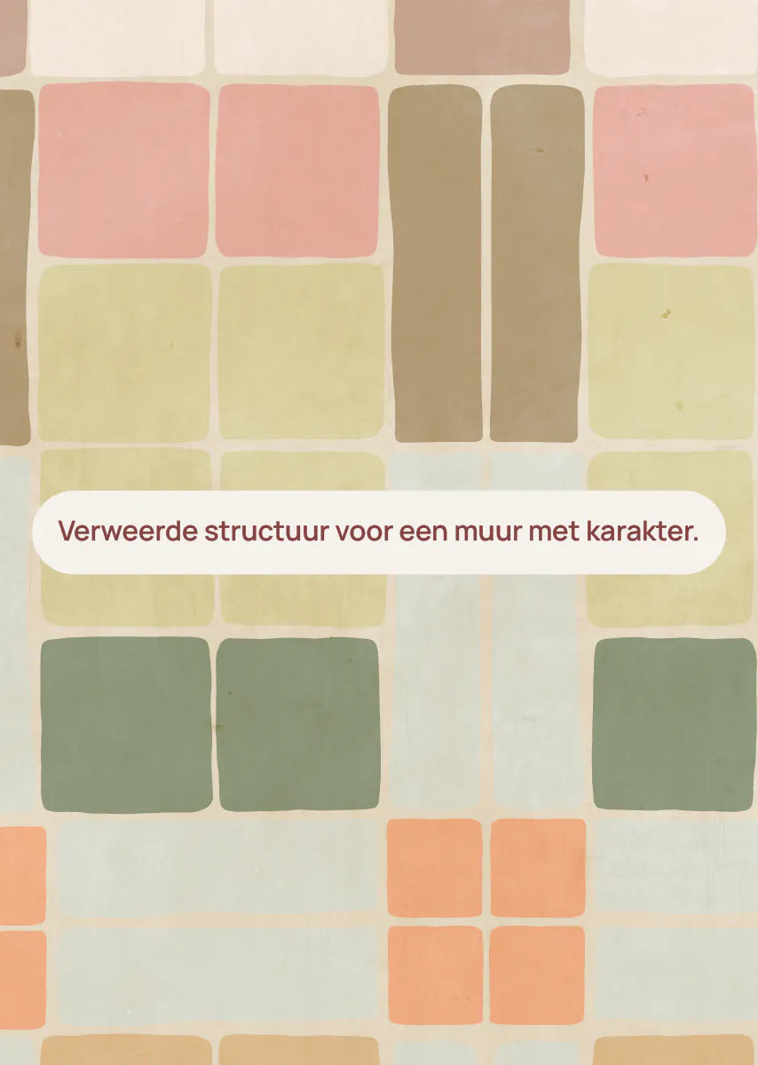 Bibelotte | Behang Patchwork retro