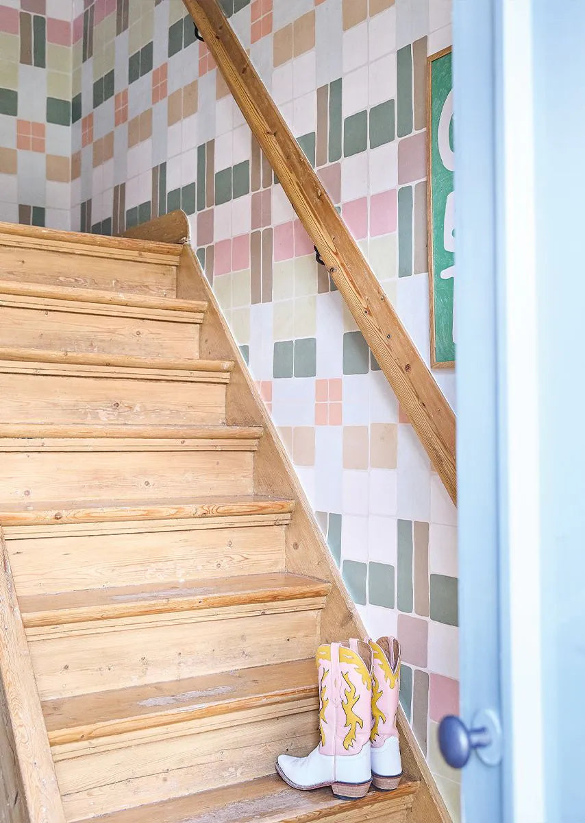 Bibelotte | Behang Patchwork retro