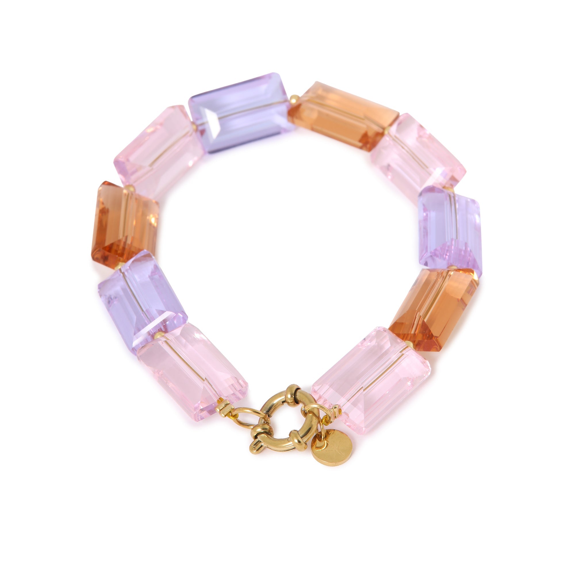 Label Kiki | Armband colorful shiny gold