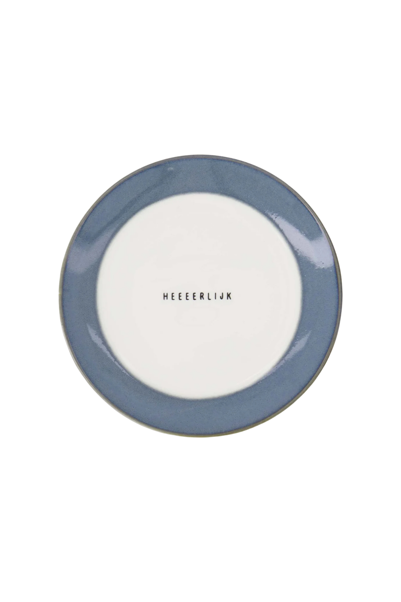 Zusss | Gebaksbordje heeeerlijk wit / blauw