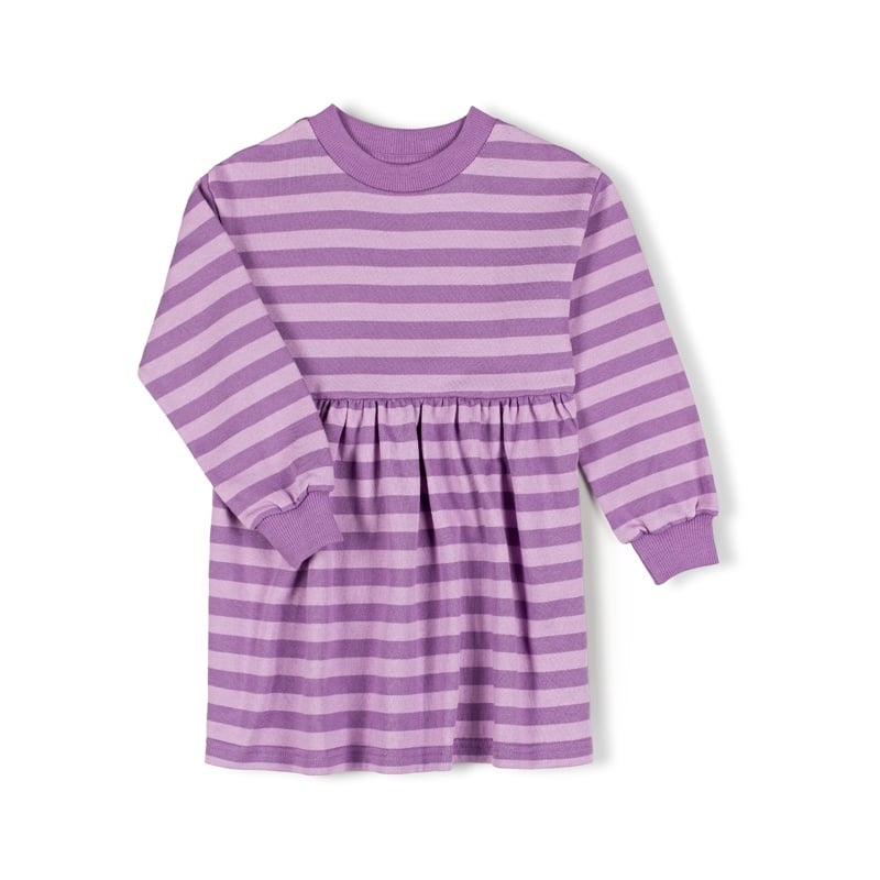 Nixnut | Jurk Fod purple stripe