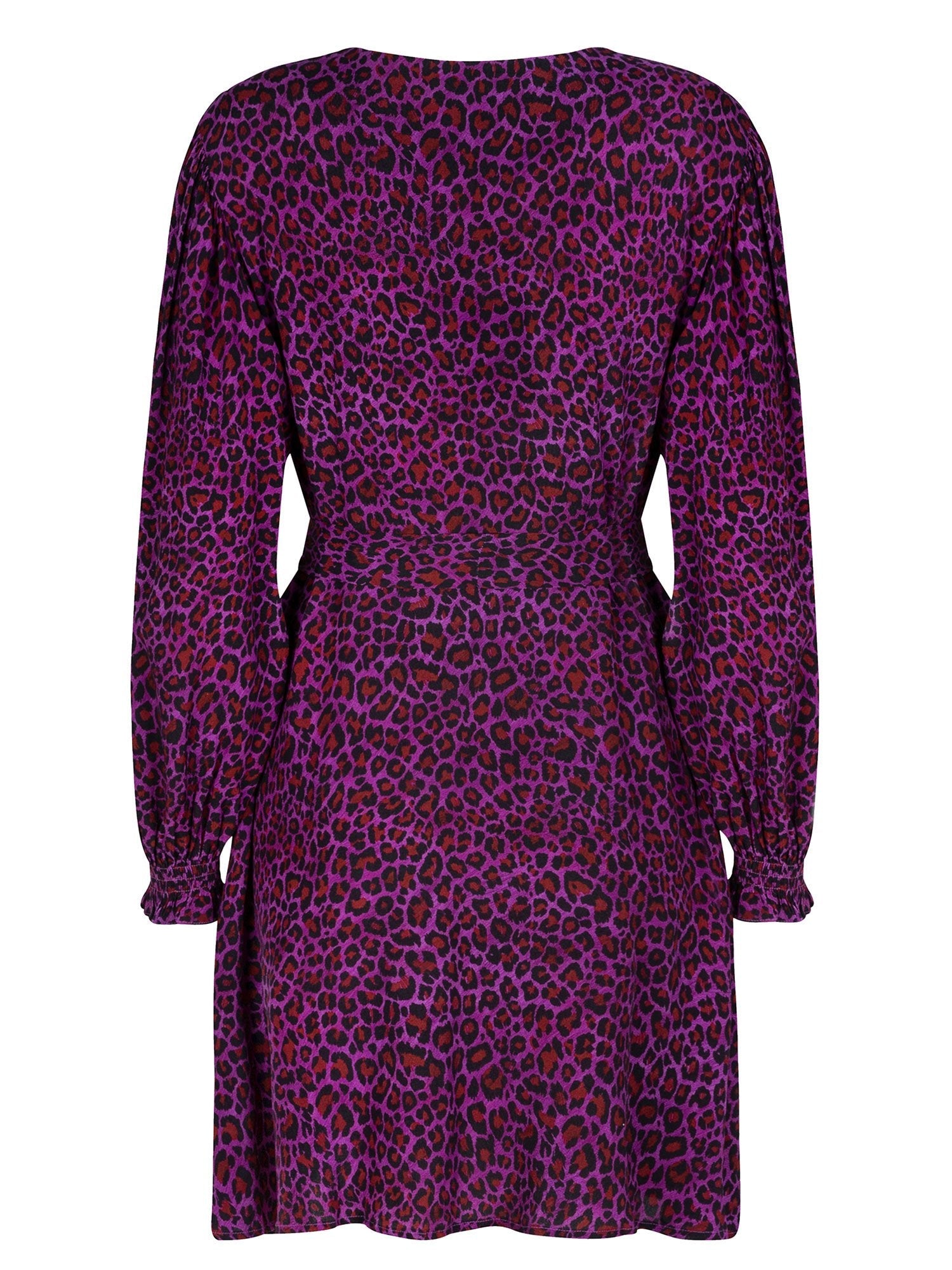 Ydence | Jurk Bailey purple leopard