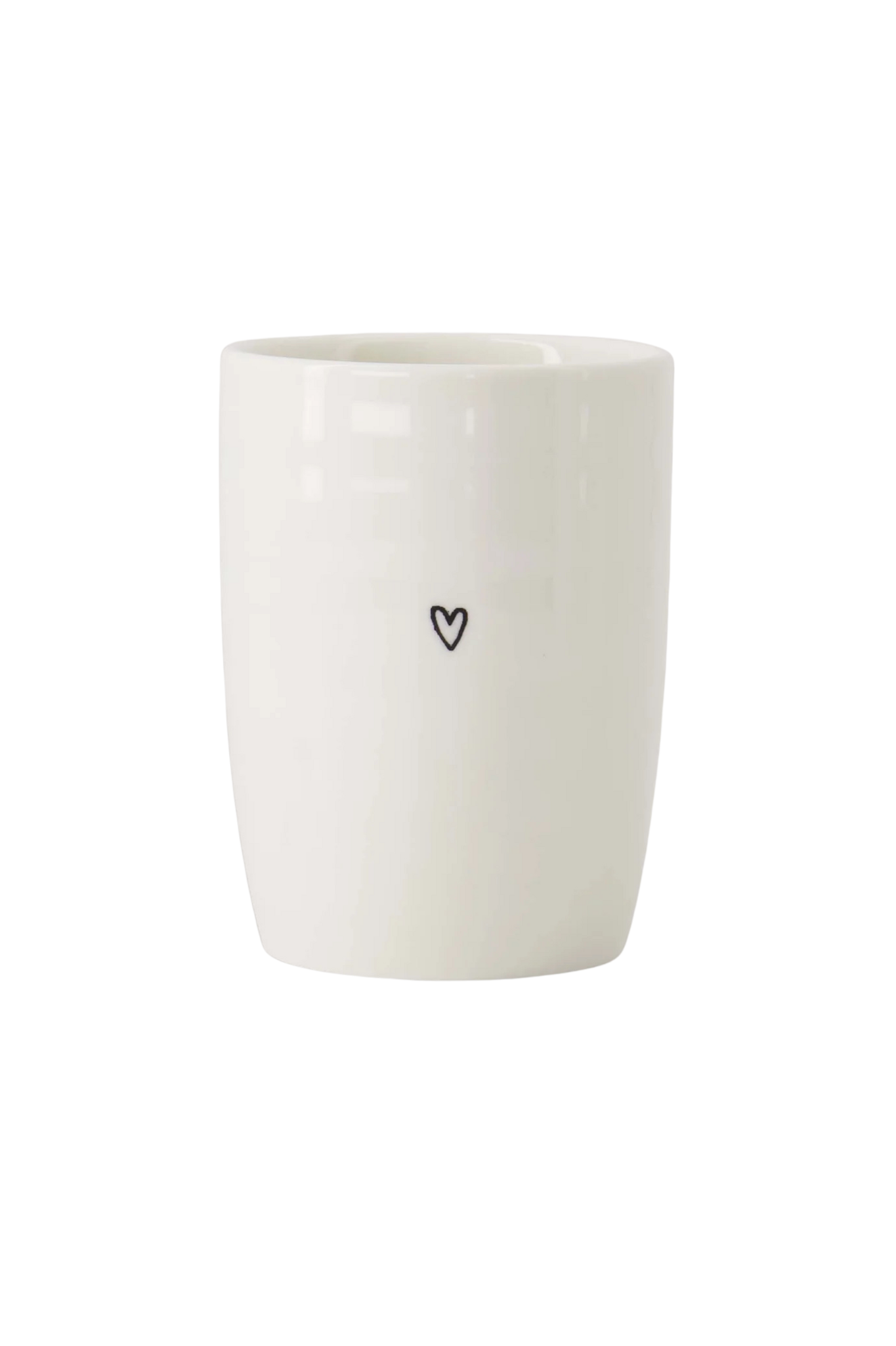 Zusss | Koffiemok hartje wit / zwart