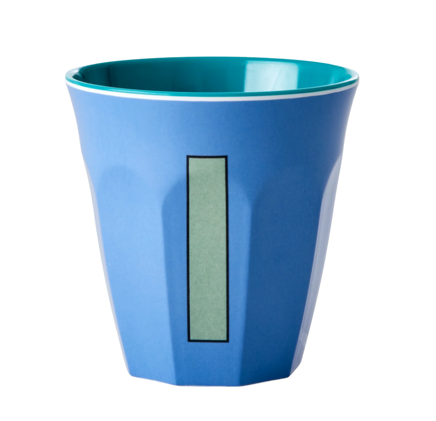 Rice | Mok melamine I stoffig blauw