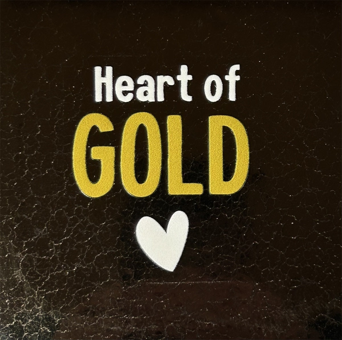 Yett | Tegeltje brons heart of GOLD