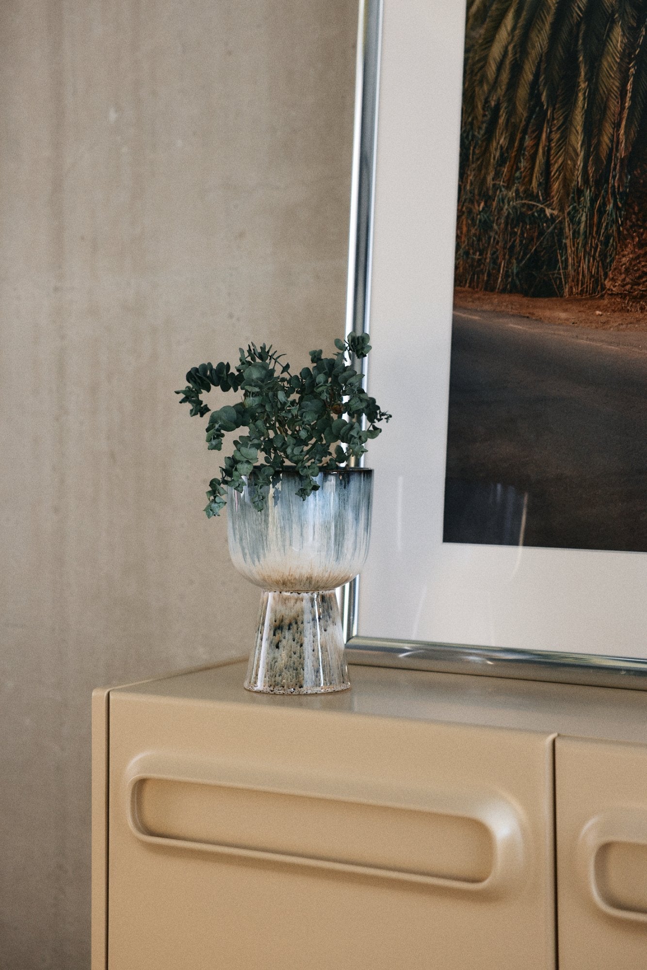 HK Living | Retro flower pot glacier