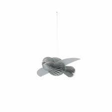 Broste Copenhagen | Papieren vogeltje grijs 10cm