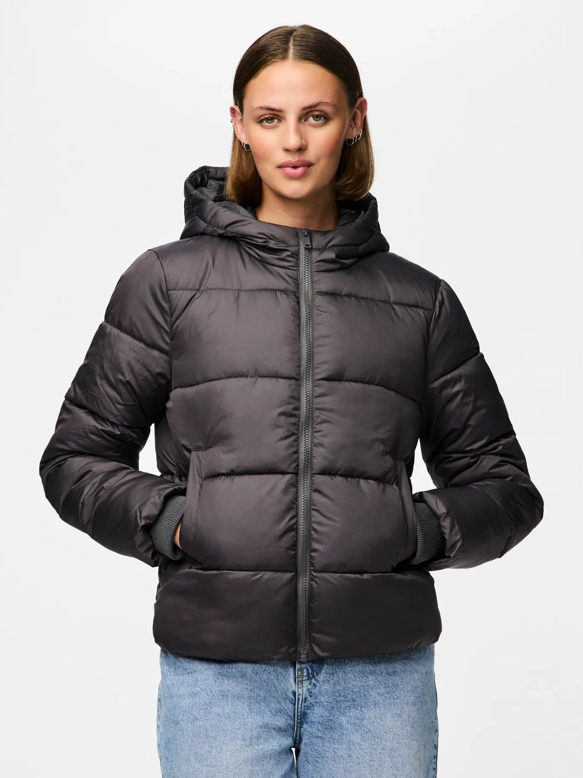 Pieces | Winterjas Bee zwart NOOS