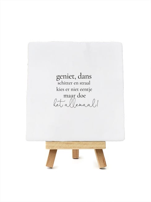 Jots | Tegeltje geniet, dans, schitter