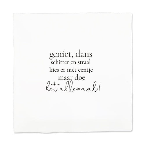 Jots | Tegeltje geniet, dans, schitter