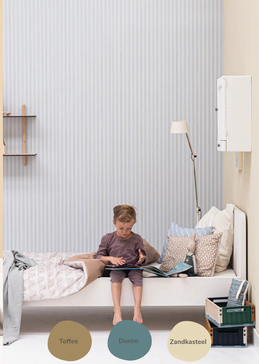 Bibelotte | Behang Gestreept zee
