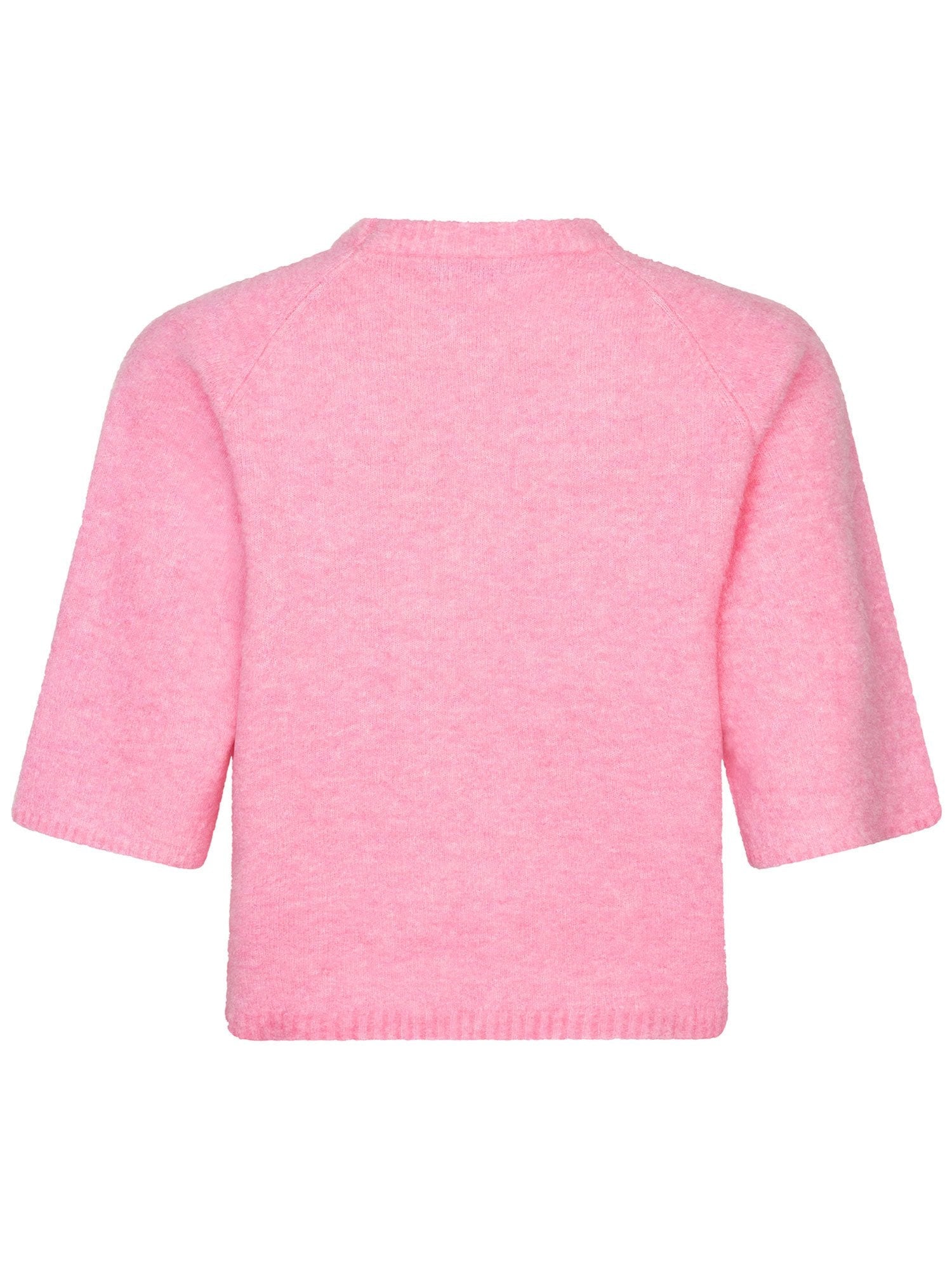 Ydence | Knitted sweater Bunny coral pink