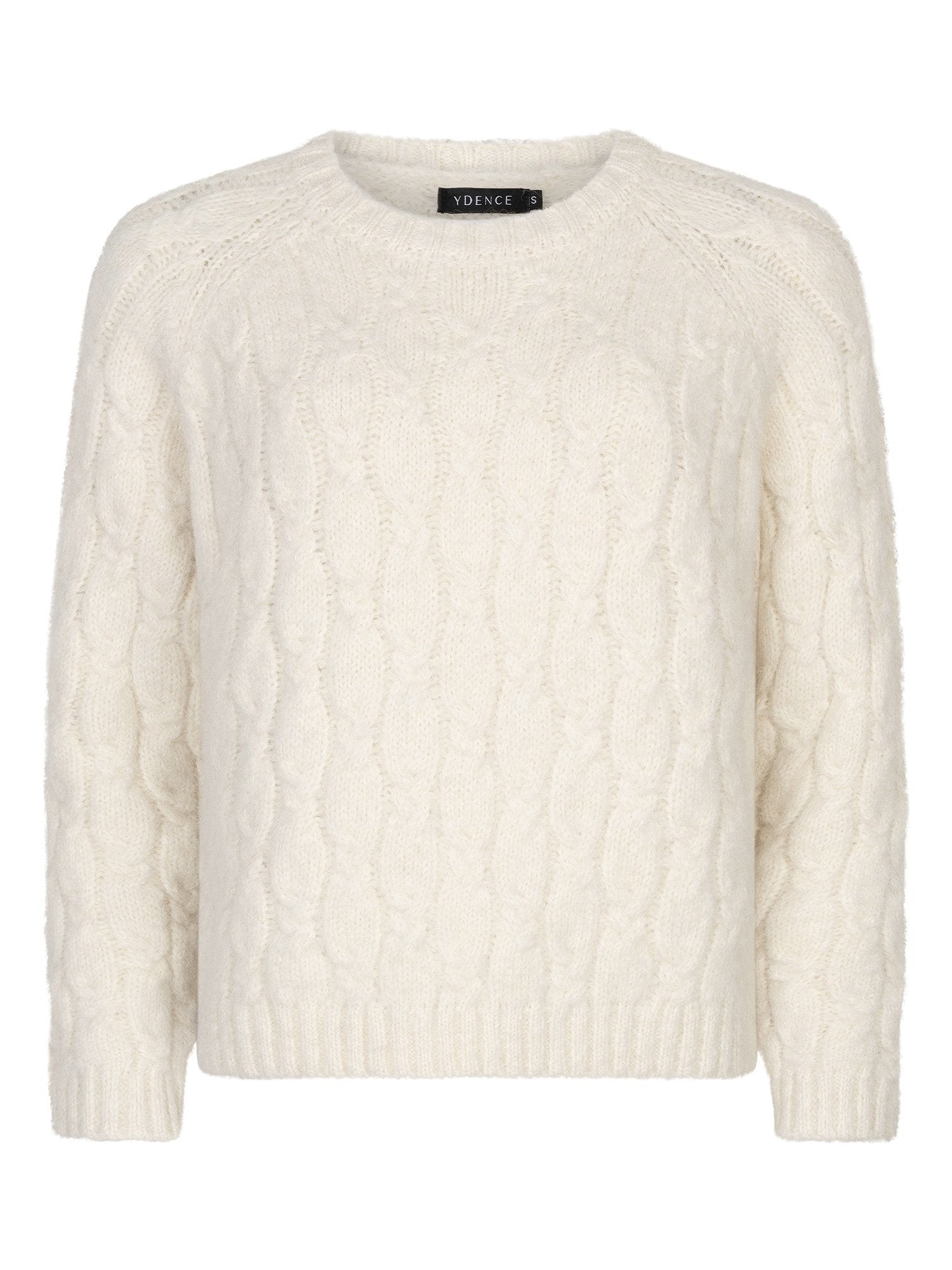 Ydence | Sweater Fiene gebreid ecru