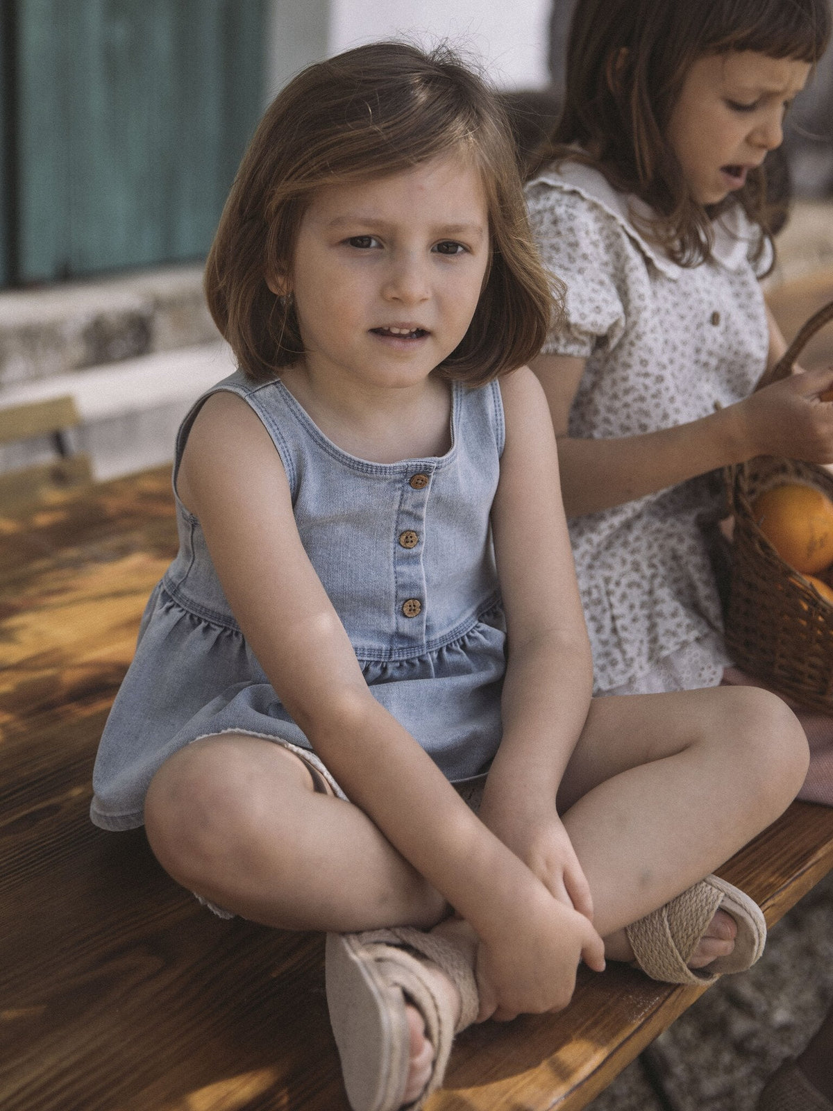 Lil Atelier | Topje Frances light blue denim