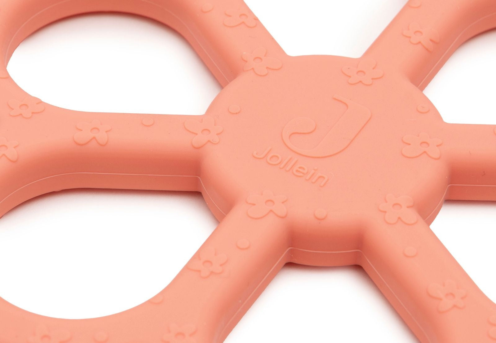 Jollein | Bijtring siliconen flower coral rose