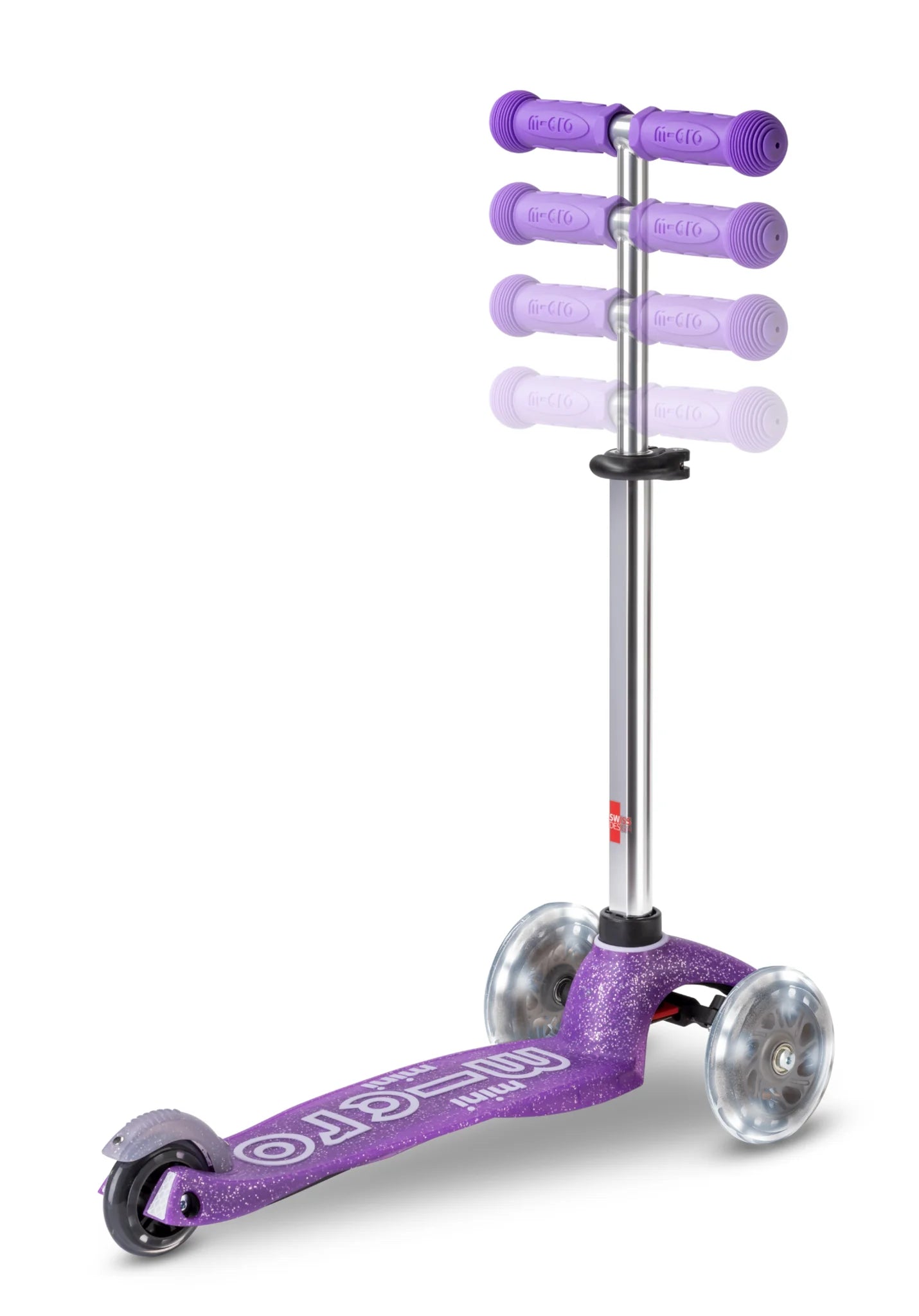 Micro Step | Mini Glitter LED paars