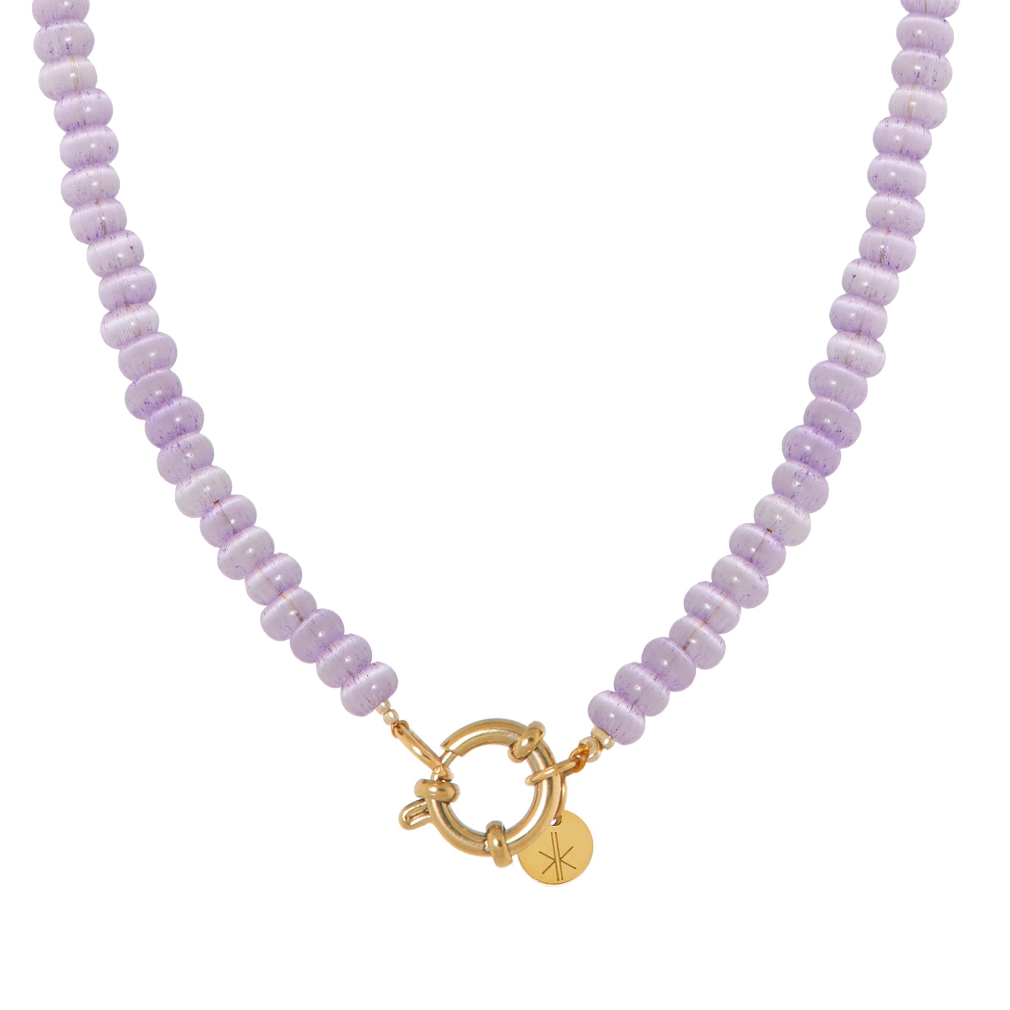 Label Kiki | Ketting Mini purple gold