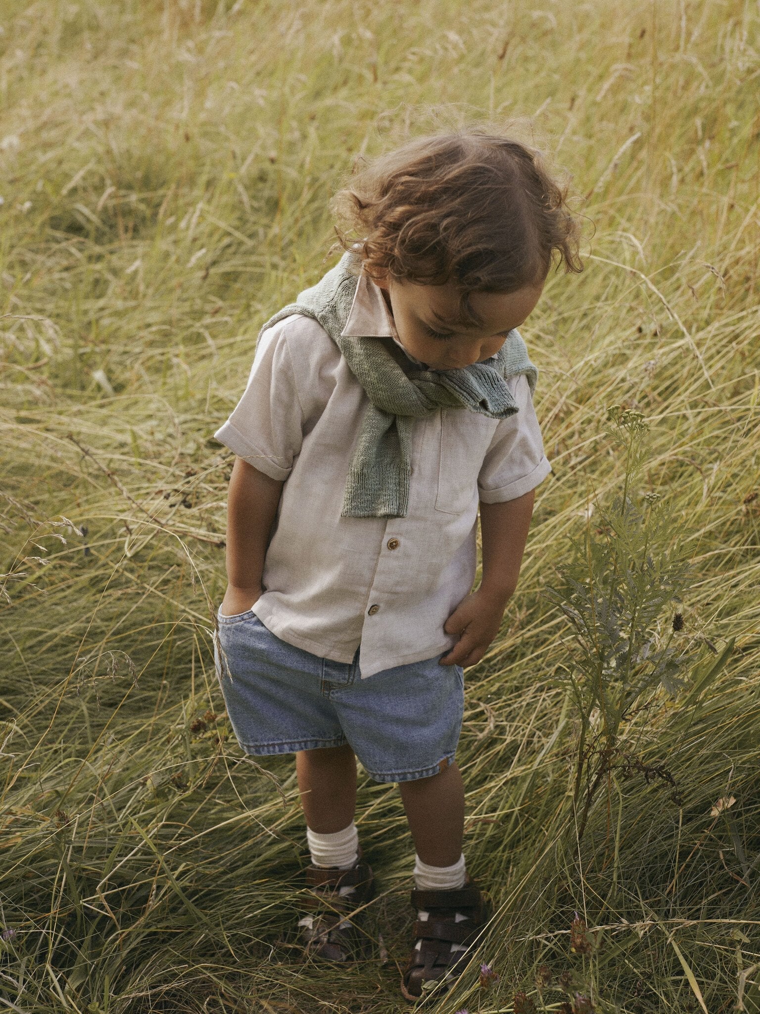 Lil Atelier | Shorts Hilbert denim light blue