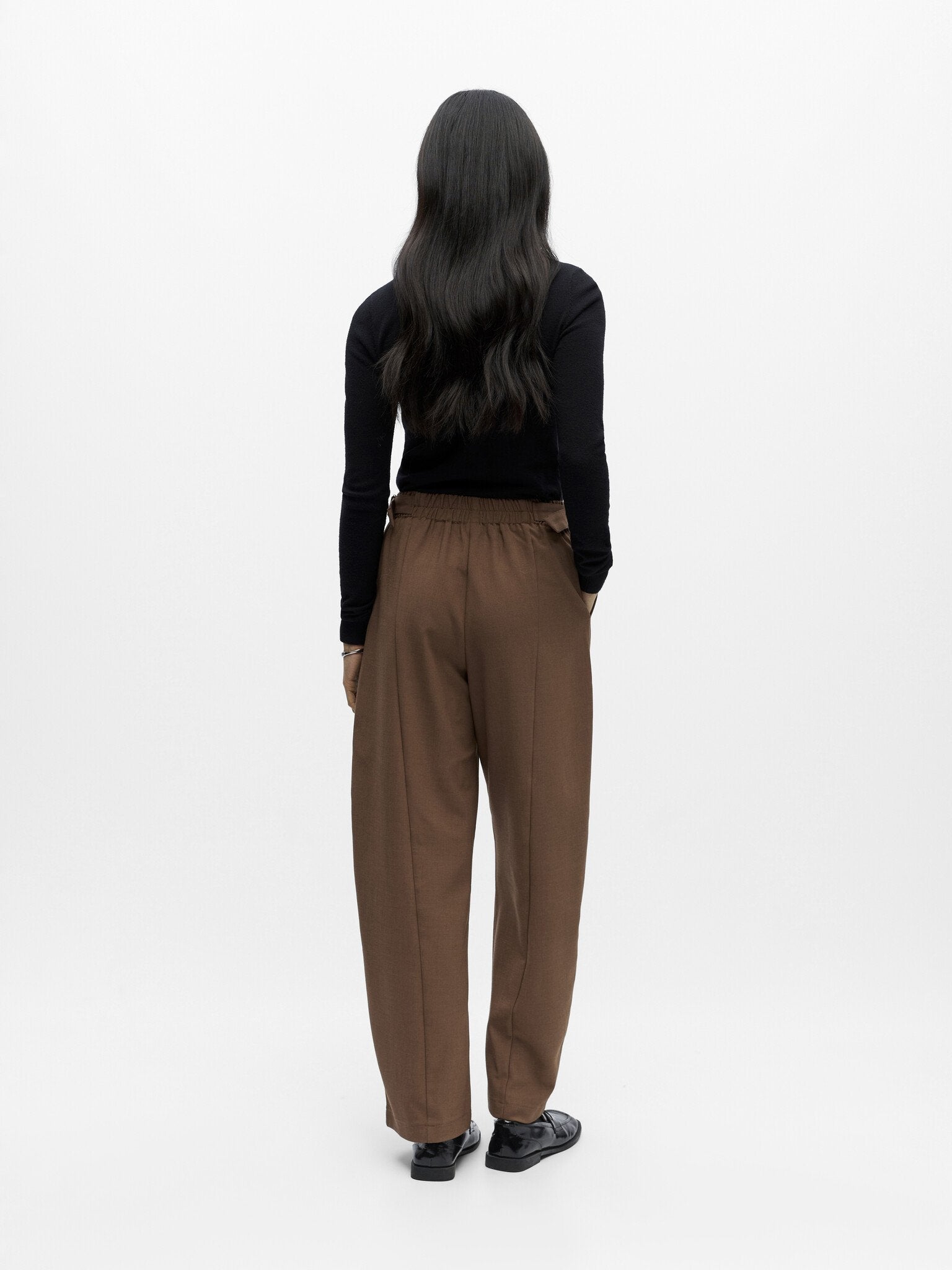 Object | Pantalon wijd Jinela cocoa brown