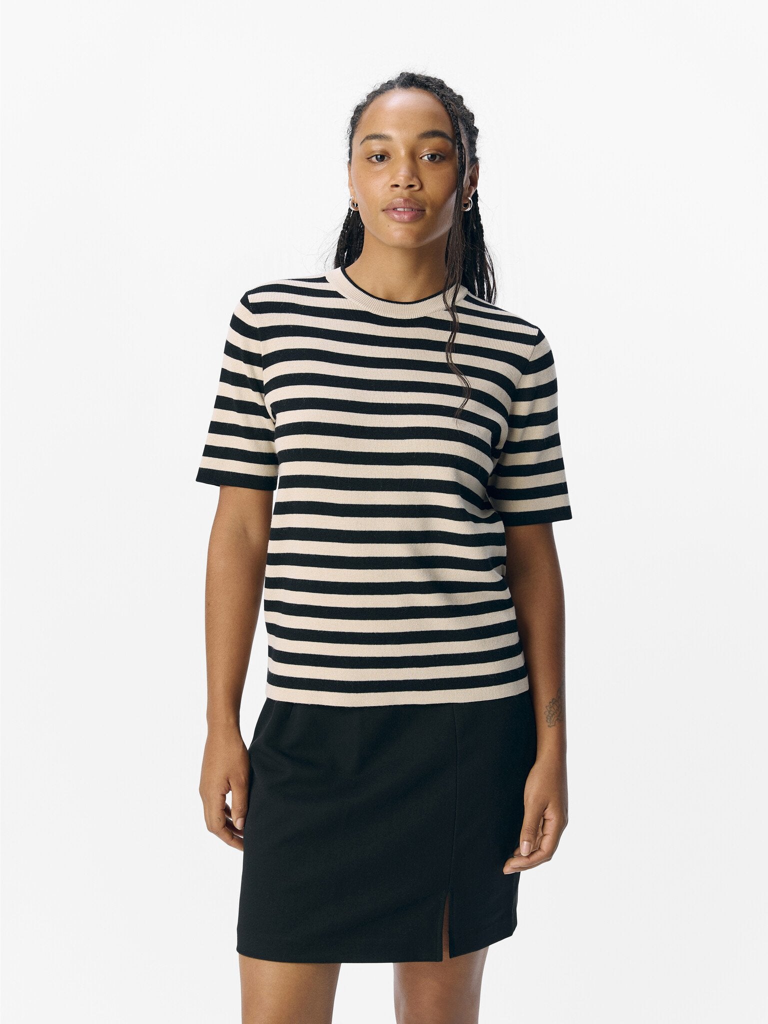 Object | Top Ester beige zwart
