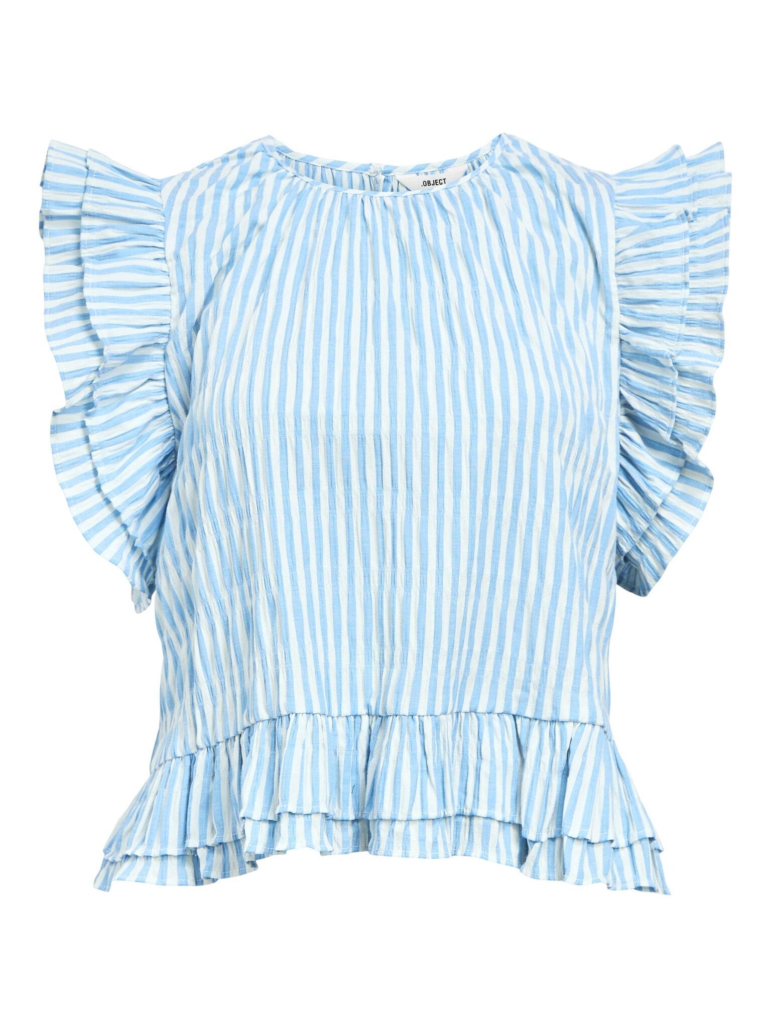 Object | Top Fine cornflower blue stripes