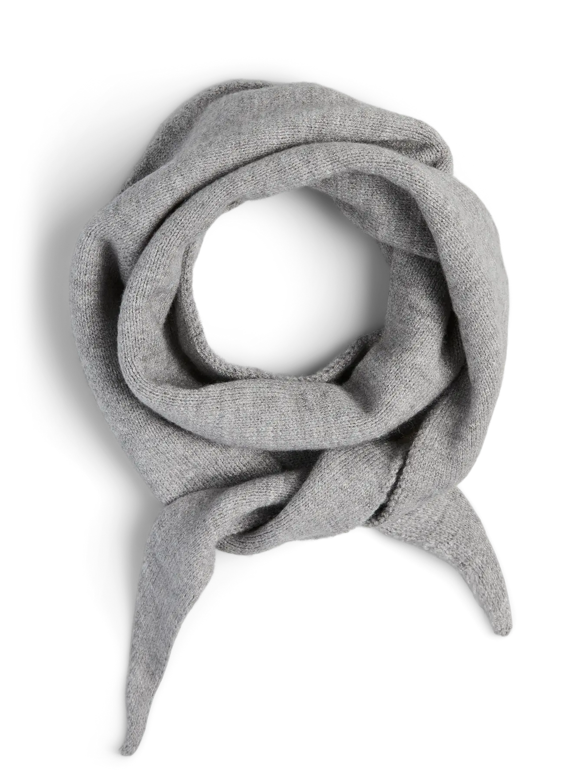 Pieces | Sjaaltje Komma Triangle medium grey NOOS