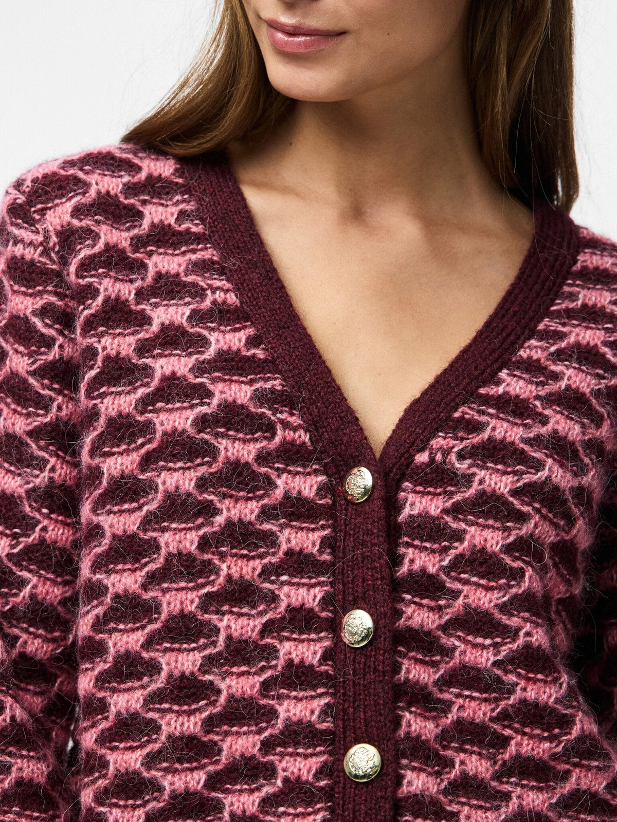 Pieces | Vest Jivana tawny port
