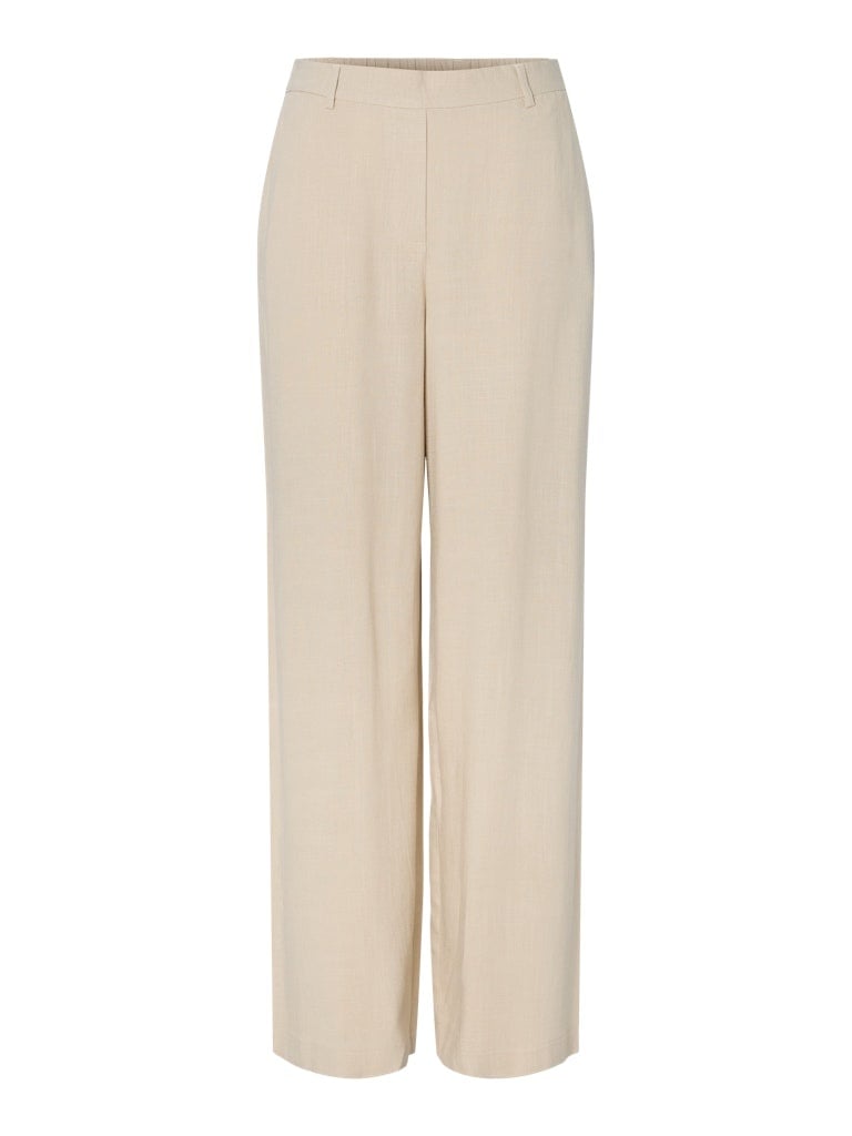 Pieces | Broek wide Vinsty silver lining