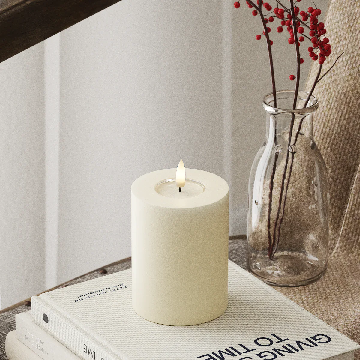 Deluxe Homeart | LED Kaars creme 7.5x10cm