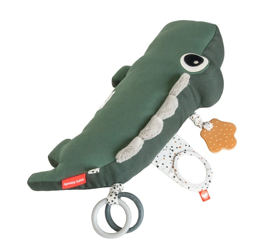 Done by Deer | Tummy time speeltje Croco groen