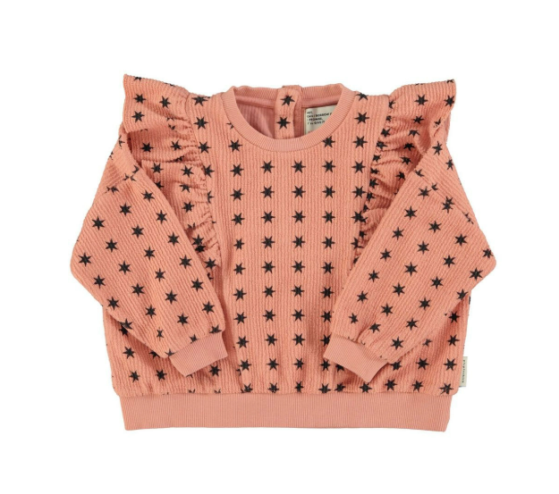 Piupiuchick | Sweater black stars pink