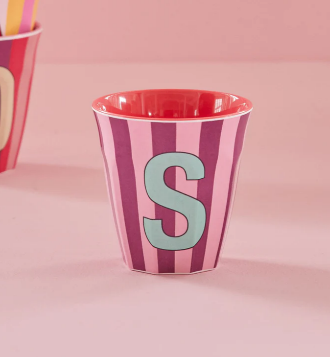 Rice | Mok melamine S meerkleurig stripes
