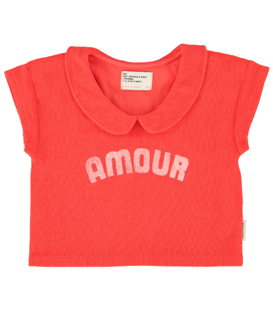 Piupiuchick | T-shirt Peter pan Amour red
