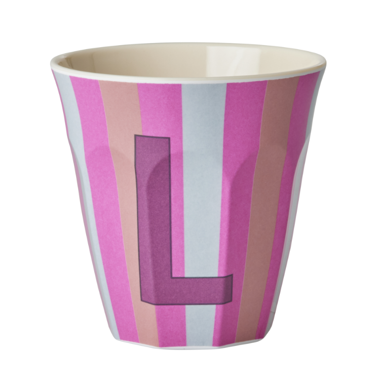 Rice | Mok melamine L meerkleurig stripes